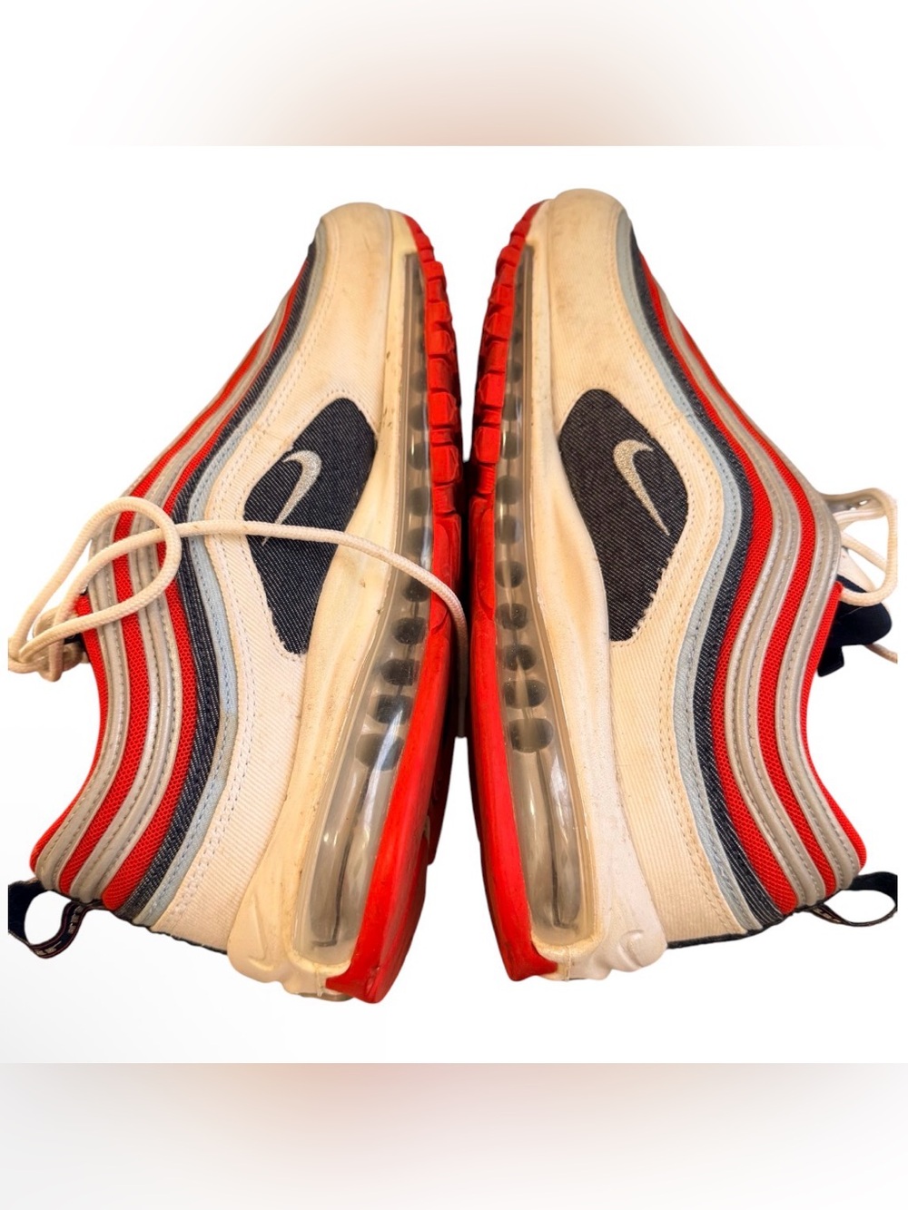 Nike Air Max 97 "USA Denim" (Chile Red / Metallic Silver / White) US 13